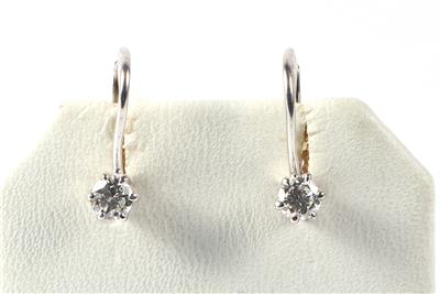 Brillant Ohrringe zus. ca. 0,35 ct - Schmuck und Uhren