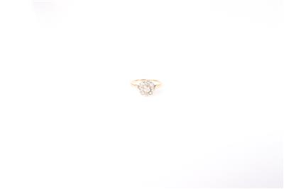 Diamant Damenring zus. ca. 0,45 ct "Blume" - Flora und Fauna Schmuck