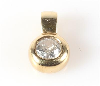 Brillantsolitär Anhänger ca. 0,50 ct - Klenoty a náramkové