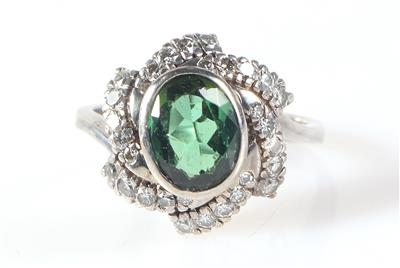 Turmalin Brillant/Diamant Damenring - Jewellery and watches