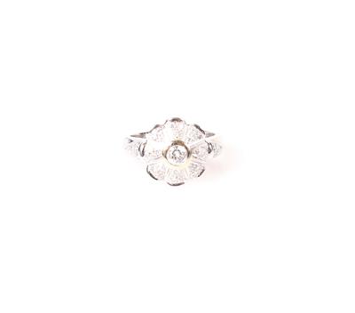 Brillant Damenring zus. ca. 0,70 ct "Blume" - Gioielli e orologi