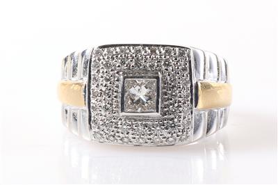 Brillant/Diamant Ring zus. ca. 0,65 ct - Klenoty a náramkové