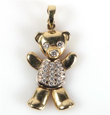 Brillant Anhänger "Teddybär" - Schmuck und Uhren