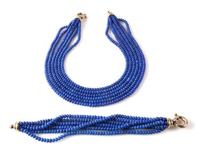 Damenschmuck-Set (beh.) Lapis Lazulis - Klenoty a náramkové