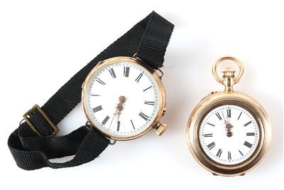 2 Damentaschenuhren - Schmuck und Uhren