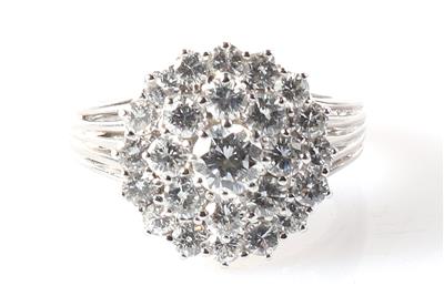 Brillant Damenring zus. ca. 1,80 ct - Schmuck und Uhren