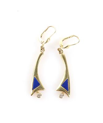(Beh.) Lapis Lazuli Ohrgehänger - Jewellery and watches