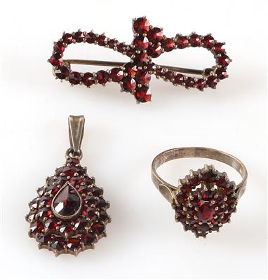 Granat Damenschmuckgarnitur - Jewellery and watches