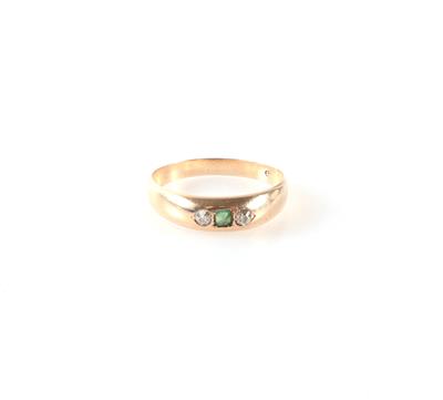 Smaragd Diamant Ring - Klenoty a náramkové