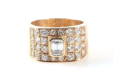 Diamant Brillant Damenring zus. ca. 2,30 ct - Gioielli e orologi