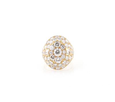 Brillant Diamantring zus. ca. 7,85 ct - Schmuck und Uhren