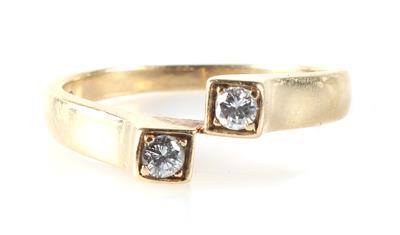 Brillant Ring zus. ca.0,15 ct - Jewellery and watches