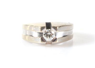 Brillant Ring 0,46 ct(grav.) - Jewellery and watches