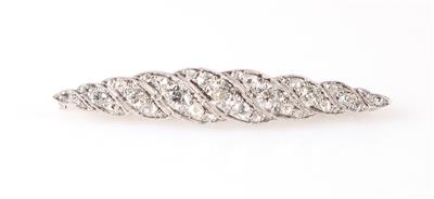 Diamantbrosche zus. ca. 0,90 ct - Jewellery and watches