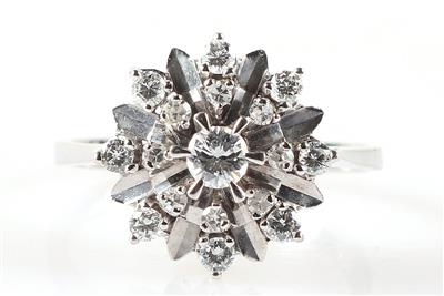 Brillant Diamantring zus. ca. 0,50 ct - Schmuck und Uhren