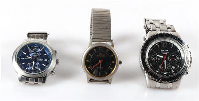 3 Armbanduhren "Pulsar", "Casio", "Romano" - Schmuck und Uhren