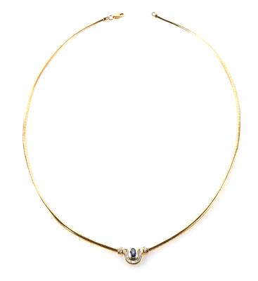 Saphir Diamant Collier - Schmuck und Uhren