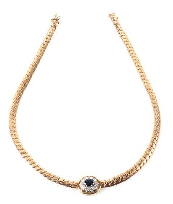 Saphir Brillant Collier - Klenoty a Hodinky