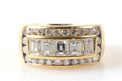 Brillant Diamant Damenring zus. ca. 1,65 ct - Schmuck und Uhren