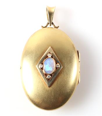 Opal Brillant Medaillon - Schmuck und Uhren