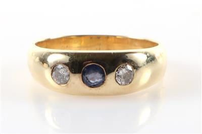 Brillant Saphir Ring - Klenoty a Hodinky