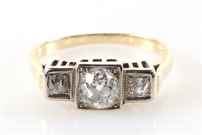 Diamant Damenring zus. ca. 0,85 ct - Jewellery and watches
