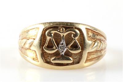 Diamant Sternzeichen Ring "Waage" - Schmuck und Uhren