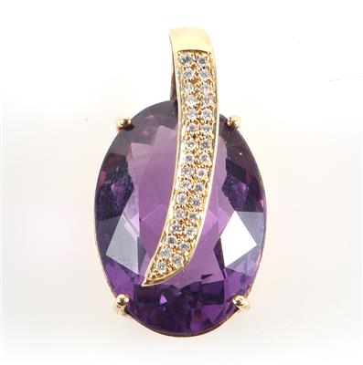 Amethyst Brillant Anhänger - Jewellery and watches