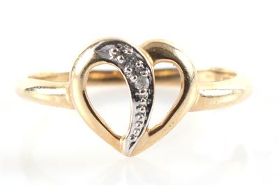 Diamant Damenring "Herz" - Jewellery and watches