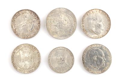 6 Sammlermünzen - Schmuck und Uhren