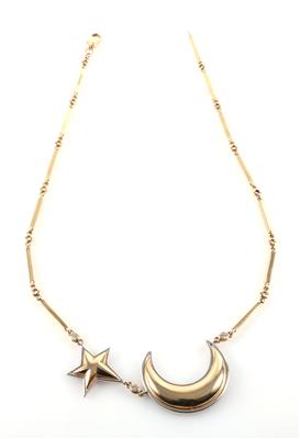 Brillant Collier "Cest Laudier" Stern/Mond - Herbstauktion