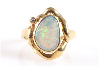 Moderner Opal Brillant Damenring - Jewellery and watches