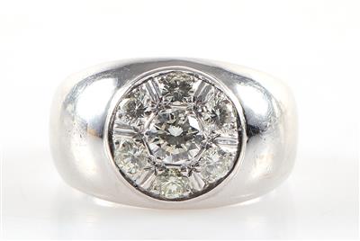 Brillant Ring zus. 1,00 ct - Jewellery and watches