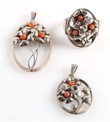 Damenschmuckgarnitur "Blumen" - Jewellery and watches