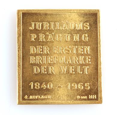 Jubiläumsprägung der 1. Briefmarke der Welt - Schmuck und Uhren 19.11.2020  - Erzielter Preis: EUR 550 - Dorotheum