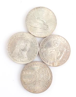 4 Stück Sammlermünzen ATS 50,-- - Schmuck und Uhren