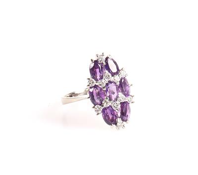 Amethyst Brillant Damenring - Jewellery and watches
