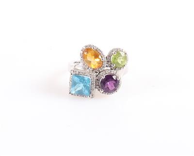 Brillant, Citrin, Peridot beh. Topas, Amethystring - Gioielli e orologi