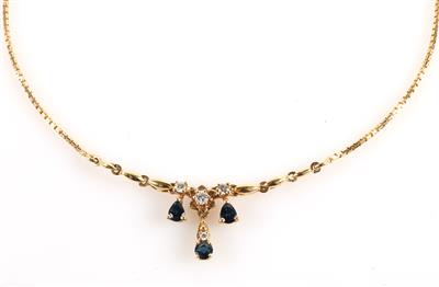 Brillant Saphir Collier - Klenoty a Hodinky