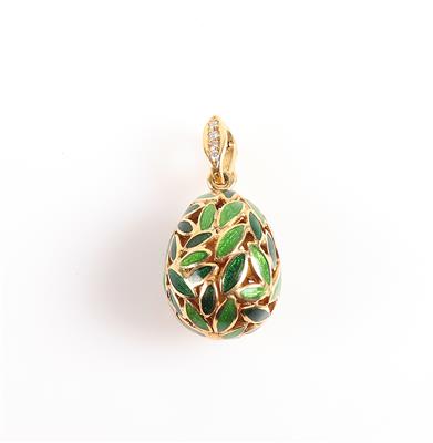 Faberge "Secession" Email Brillant Eianhänger - Klenoty a Hodinky
