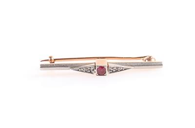 Rubin Diamant Stabbrosche - Jewellery and watches