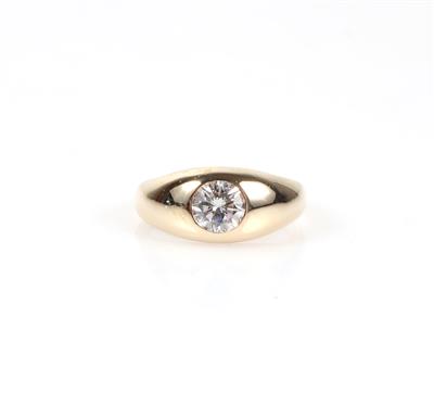 Brillant Ring ca. 0,70 ct - Klenoty a Hodinky