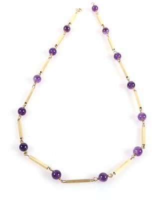 Amethyst Halskette - Klenoty a Hodinky