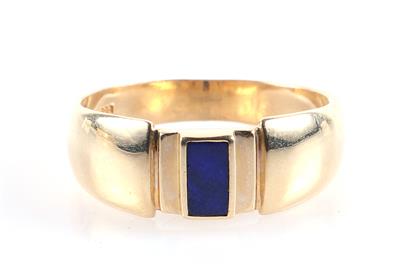 Behandelter Lapis Lazuli Ring - Klenoty a Hodinky