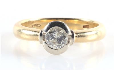 Brillantsolitärring ca. 0,45 ct - Schmuck und Uhren