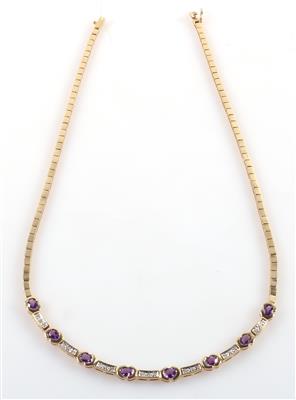 Amethyst Brillantcollier - Jewellery and watches