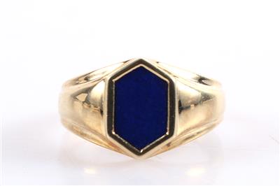 Behandelter Lapis Lazuli Ring - Klenoty a Hodinky