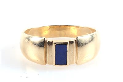 Behandelter Lapis Lazuli Ring - Schmuck und Uhren