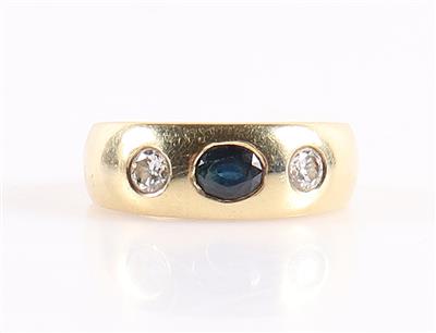 Brillant Saphir Ring zus. ca.0,30 ct - Jewellery and watches