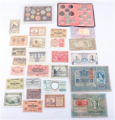 Münz- und Banknoten Konvolut (55) - Schmuck und Uhren